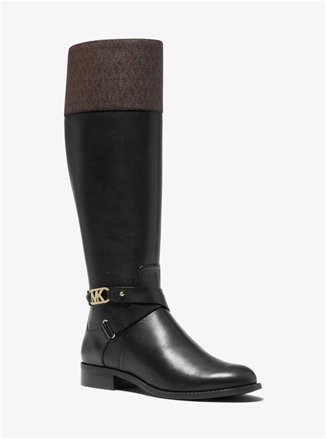 michael kors black riding boots|Michael Kors kincaid riding boots.